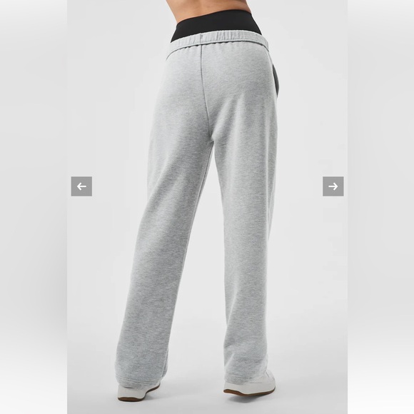 Accolade Straight Leg Sweatpant- Athletic Heather Grey - Picture 3 of 9